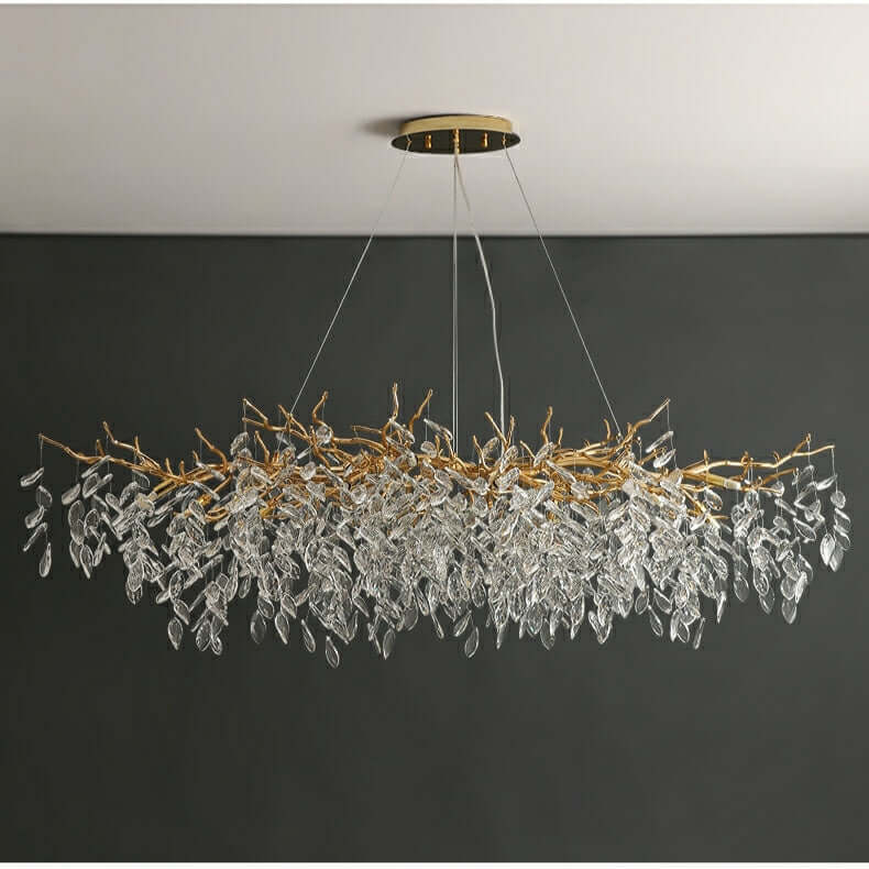 Elegant Fransk Kristall Lysekrone - Moderne Loftlampe