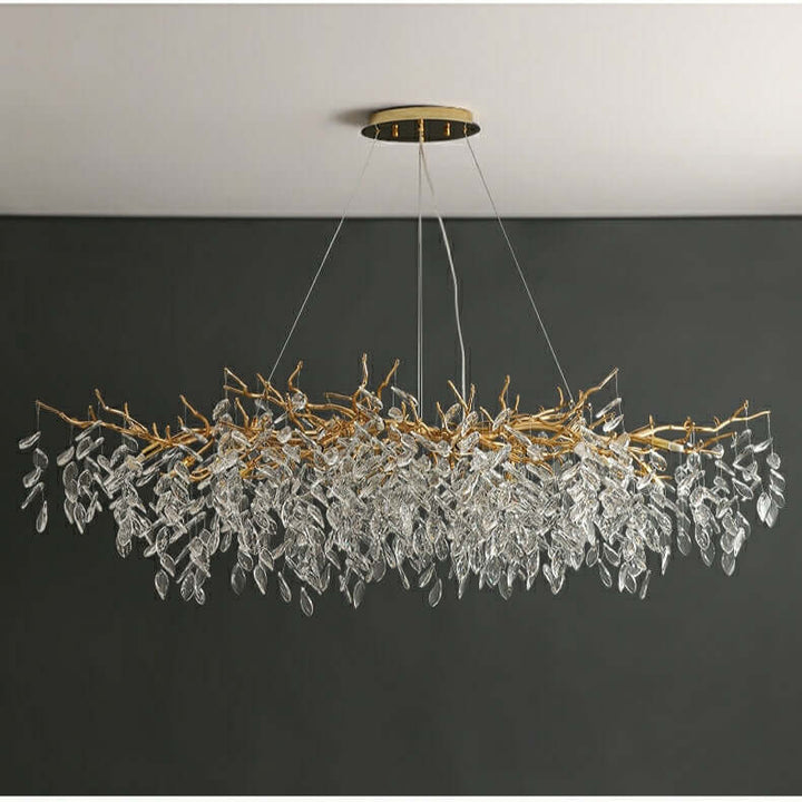 Elegant Fransk Kristall Lysekrone - Moderne Loftlampe