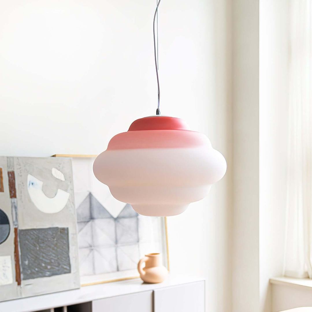 Moderne pendellampe med gradient farve