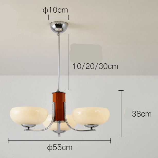 Bauhaus-stil pendellamper, 3-5 lys