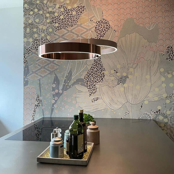 Moderne LED-cirkel loftlampe - stilfuld belysning til hjemmet