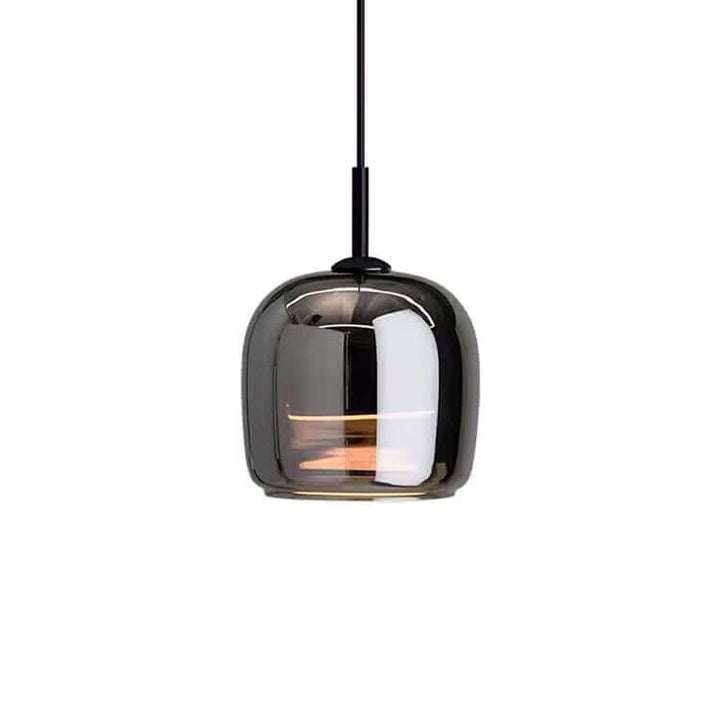Moderne sort glas loftlampe