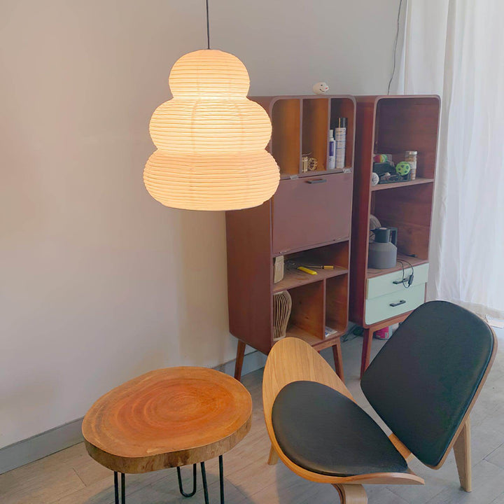 Hængende rispapirlampe
