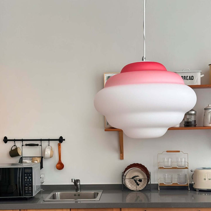 Moderne pendellampe med gradient farve