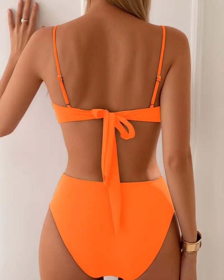 Figursyet badedragt: Dame bikini sæt med shaping effekt, perfekt til kvinders strandmode.