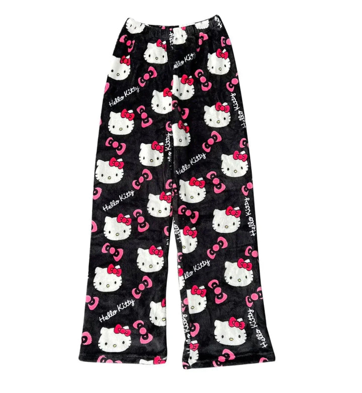 Hello Kitty shortsæt til dame, blødt og hyggeligt pyjamas til afslapning. Perfekt som kvinders nattøj.