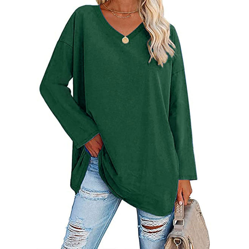 Moderne dame oversize sweater, langærmet og behagelig, perfekt til en stilfuld hverdag.