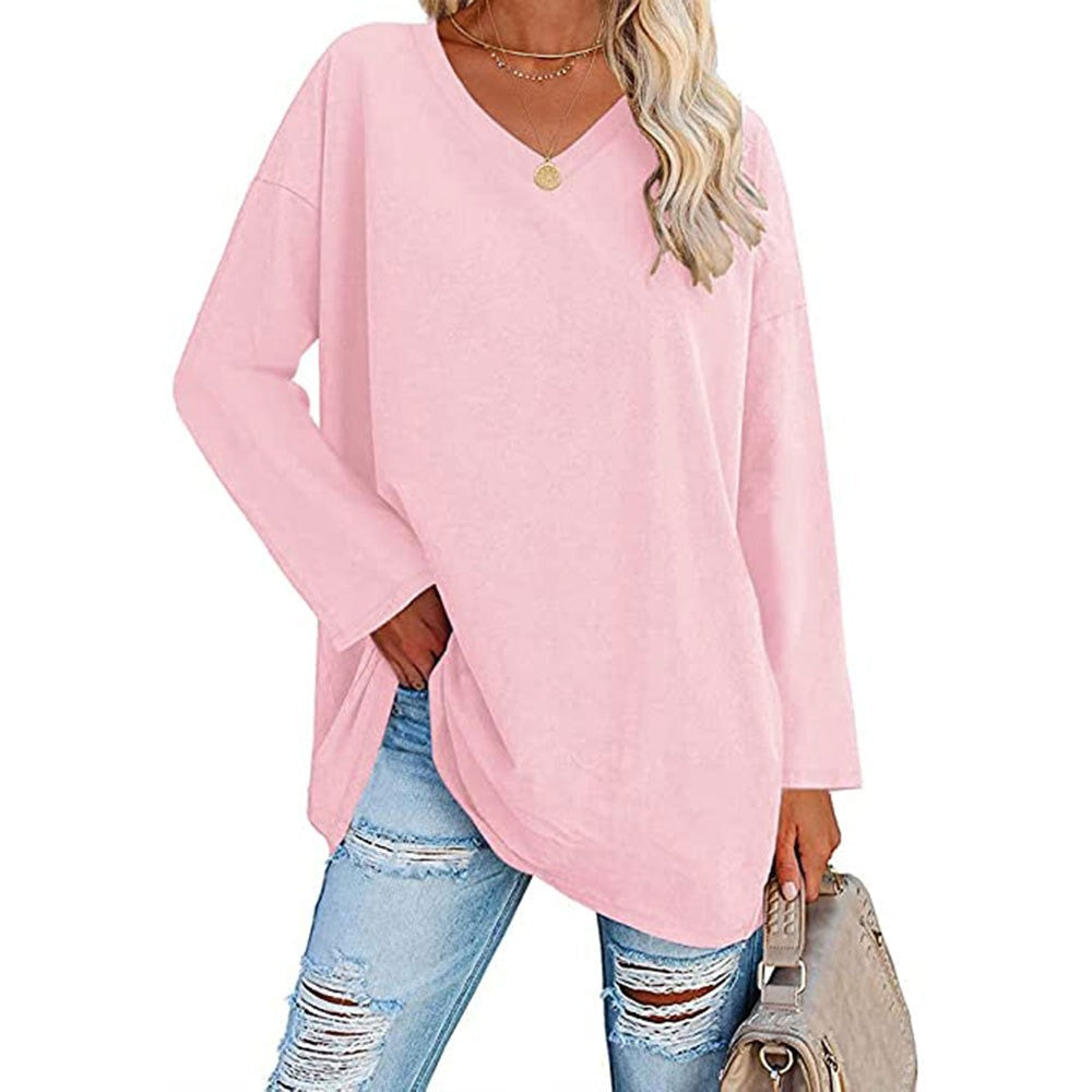 Stilfuld strikket dame sweater med løs pasform for komfort og et afslappet look.