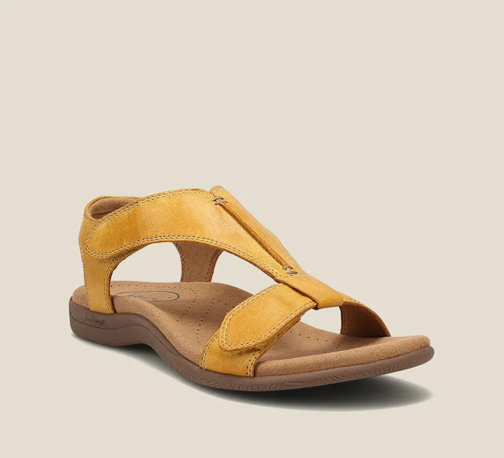 Lette og justerbare dame sandaler, perfekte til lange sommerdage med super komfort.