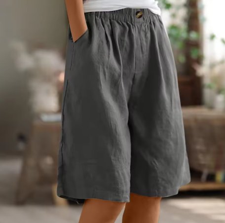 Casual dame shorts med elastisk talje for fritid & hverdag, perfekt til sommer.
