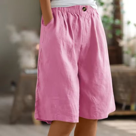 Sommershorts til kvinder i afslappet pasform, ideelle for hverdag og fritid.
