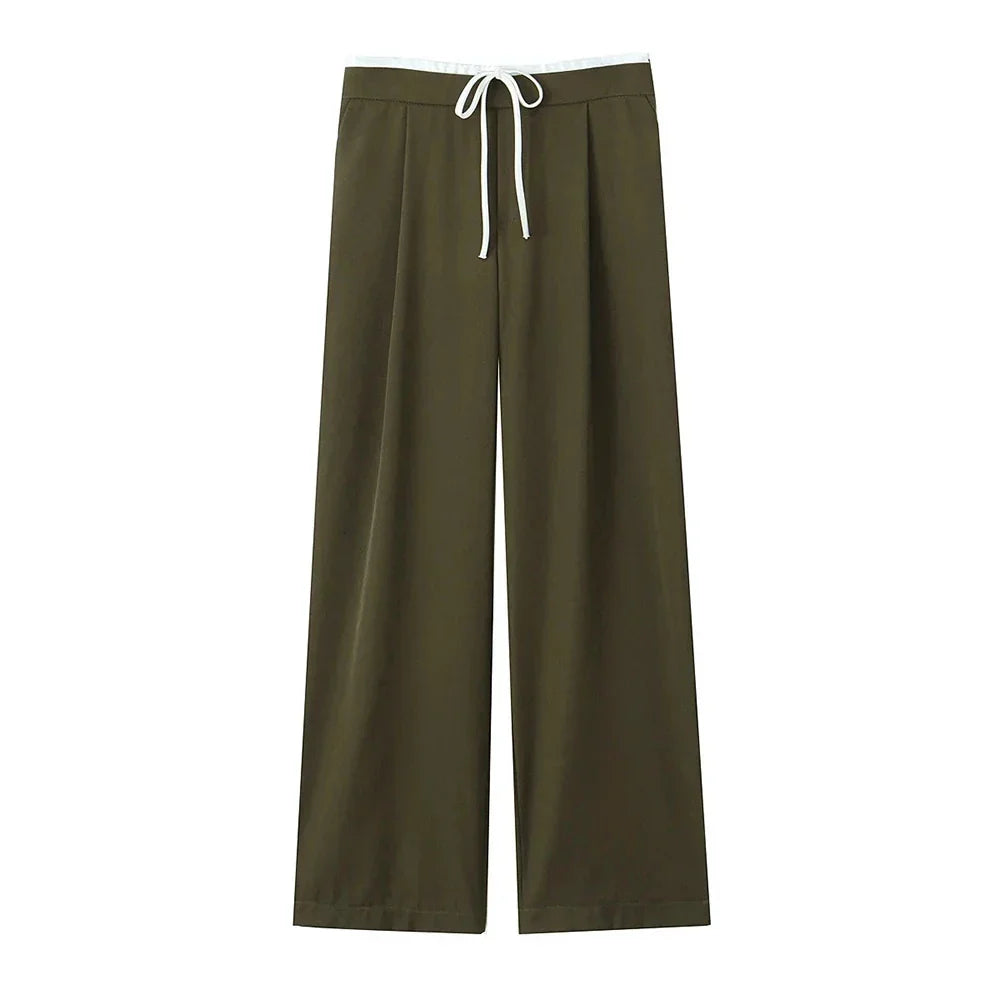 Modebevidste wide leg bukser til kvinder; brede ben giver komfort og en moderne, løs pasform.