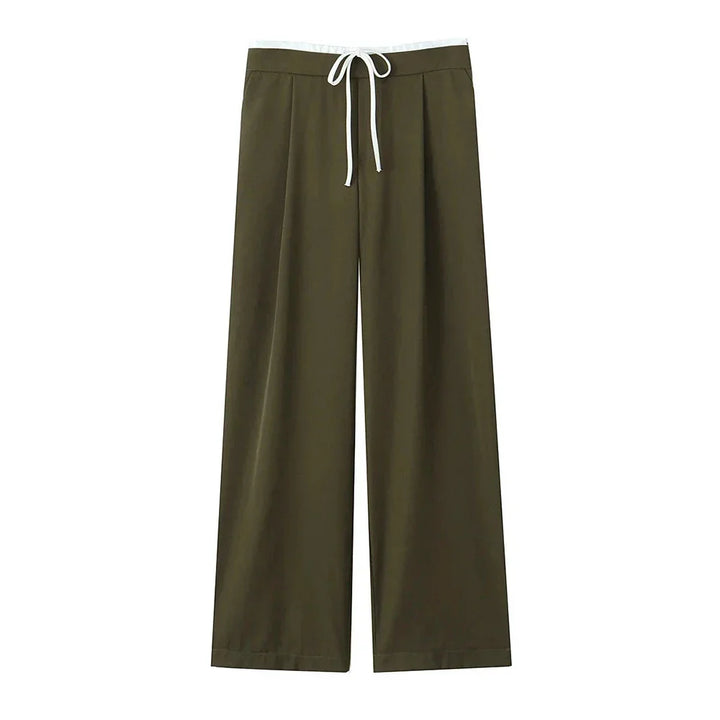 Modebevidste wide leg bukser til kvinder; brede ben giver komfort og en moderne, løs pasform.