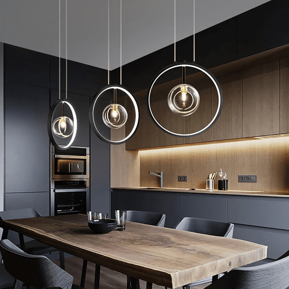 Moderne Glas-LED Hængelampe