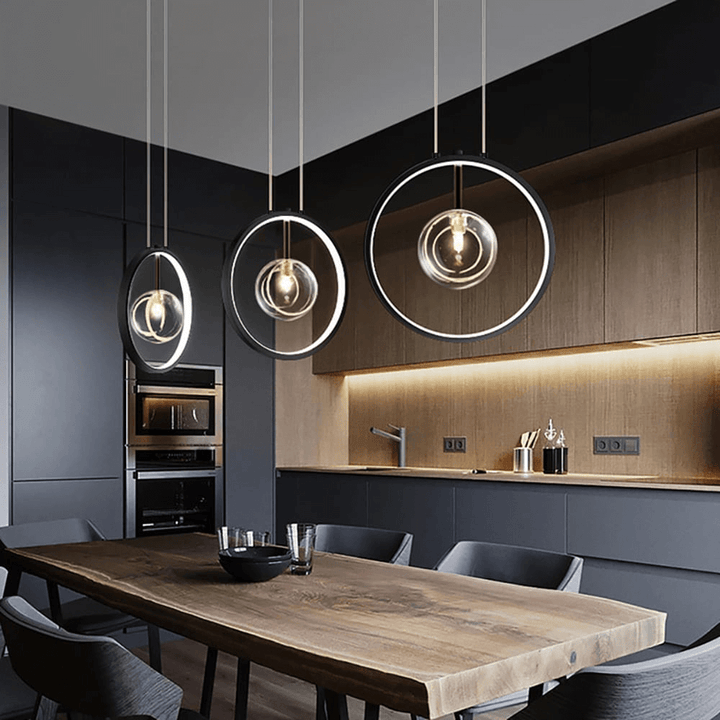 Moderne Glas-LED Hængelampe