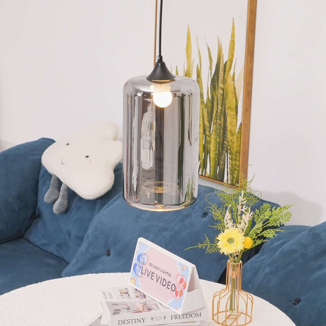 Moderne Glasflaske Pendellampe