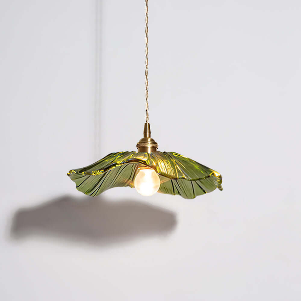 Glasblomst lampe, vedhængslampe, køkkenbelysning