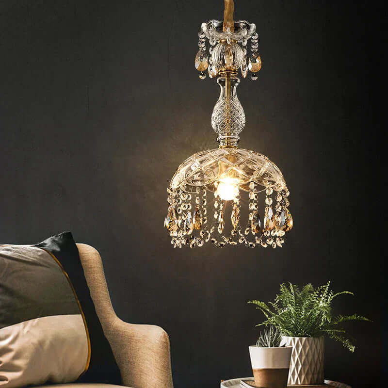 Luksuriøs krystallysekrone, moderne ophængsdesign