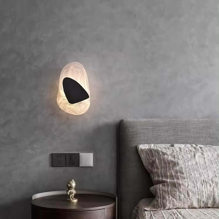 Moderne LED væglampe i glas