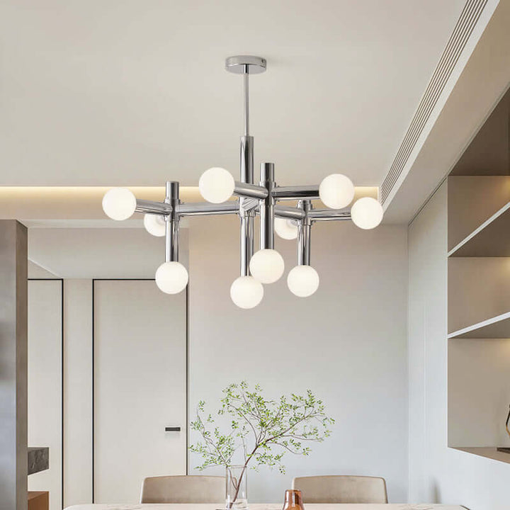Skandinavisk glasbold loftlampe