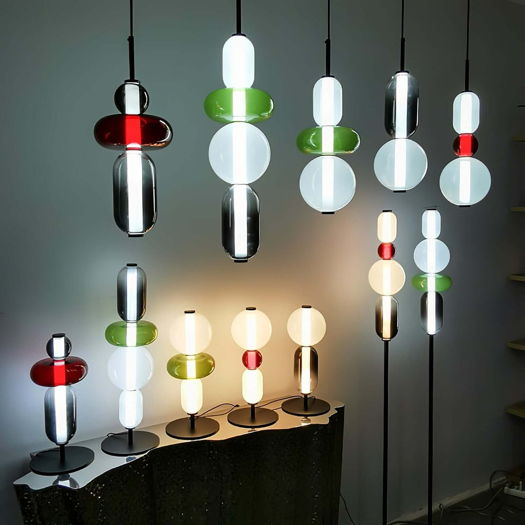 Lampe Pendante En Verre Confit