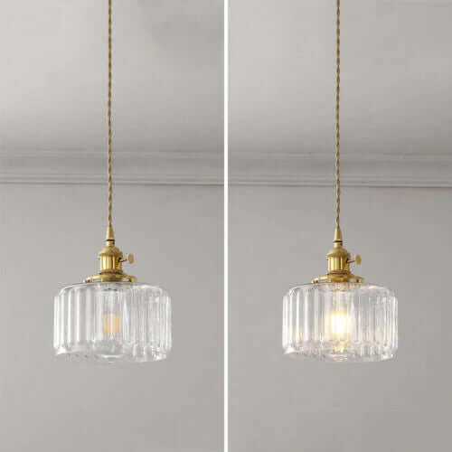 Vintage-stil glaspendel