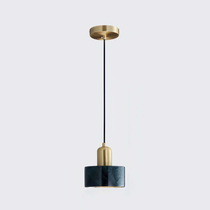 Moderne cylindrisk pendel lampe i japansk stil