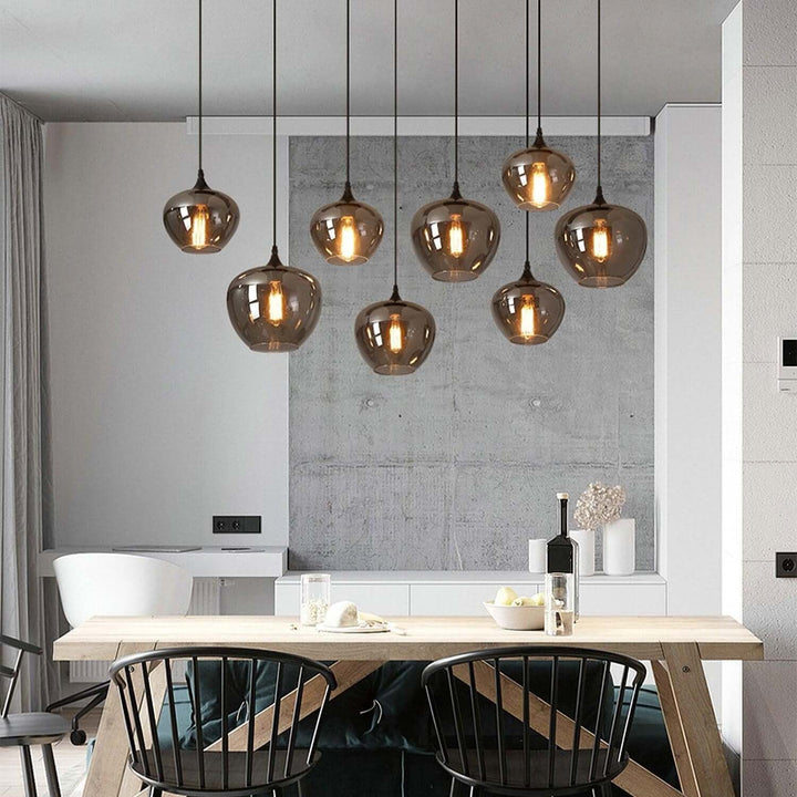 Moderne Glasflaske Pendellampe