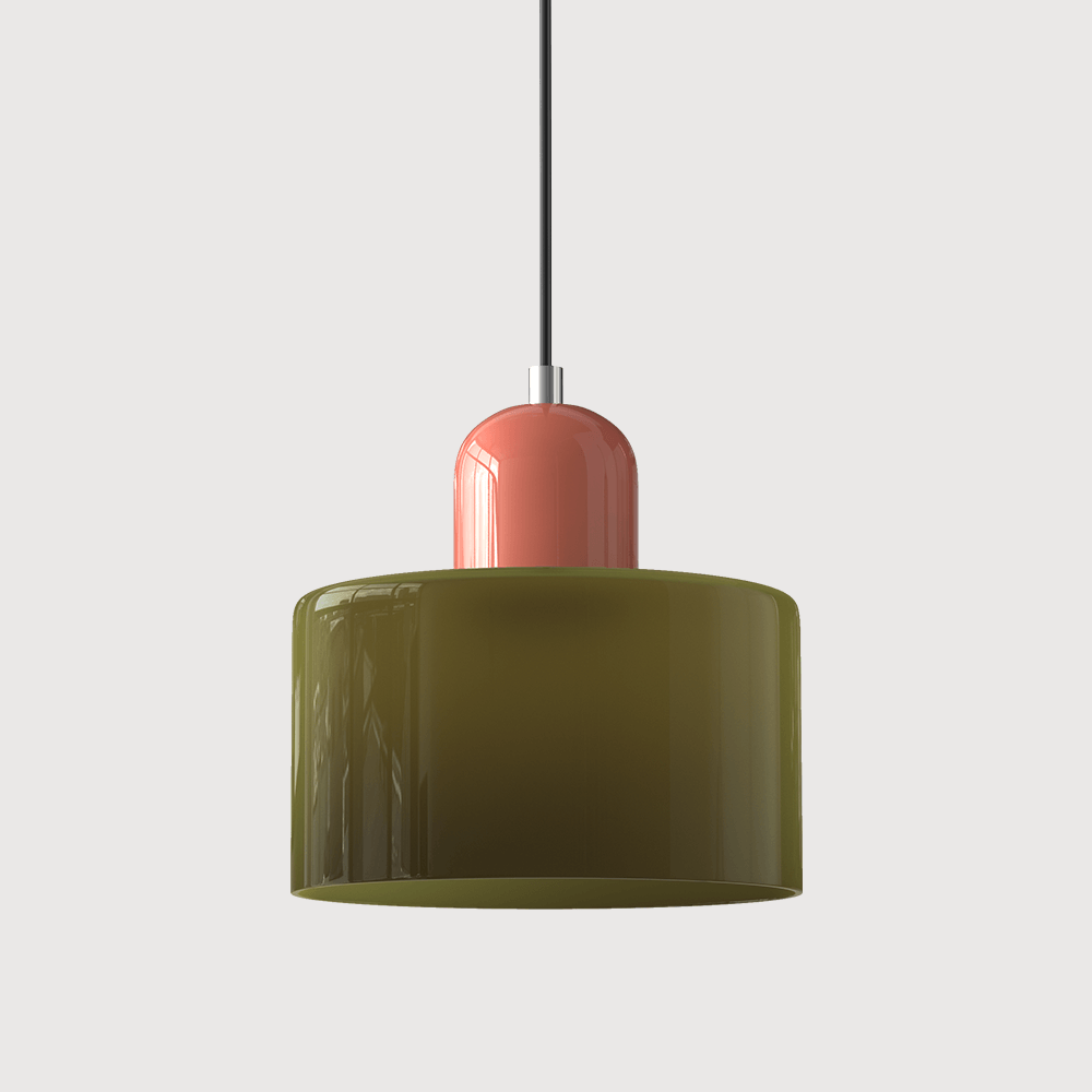 Moderni lasinen Bauhaus-tyylinen riippuvalaisin