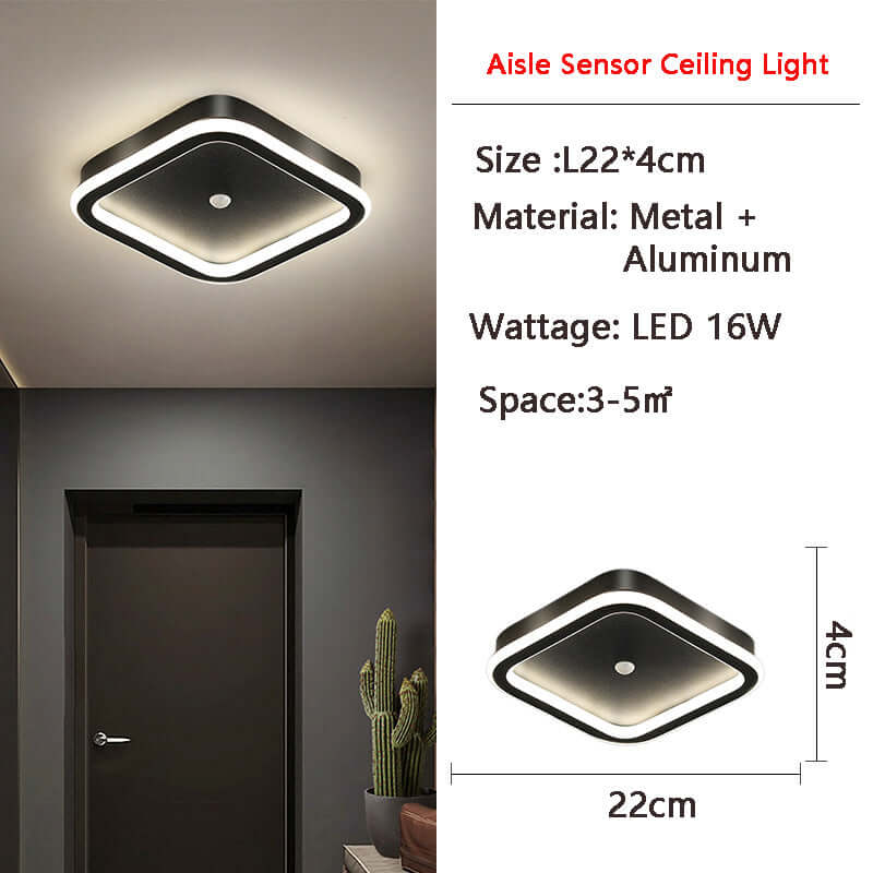 LED loftlampe med bevægelsessensor