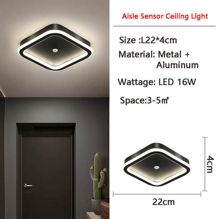 LED loftlampe med bevægelsessensor