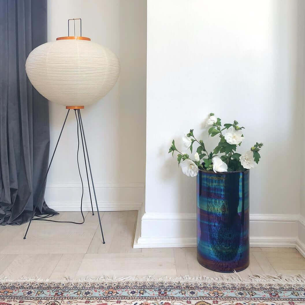Lampadaire En Papier De Riz