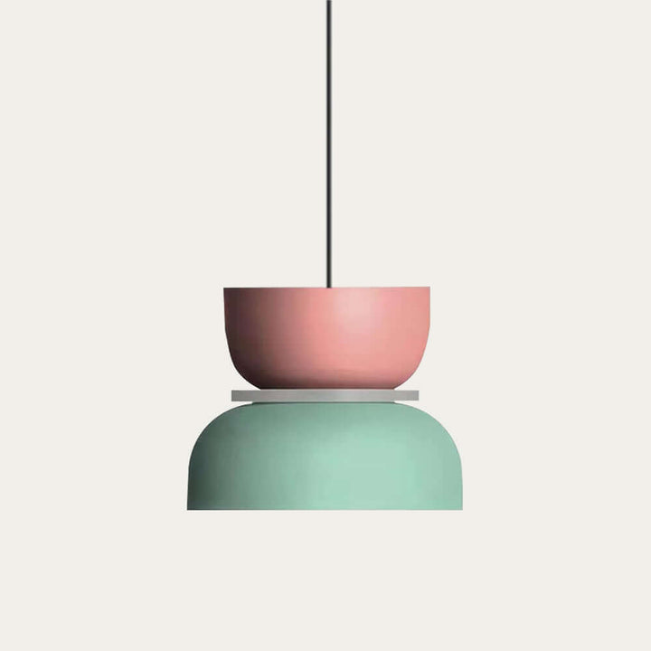 Moderne Loftlampe i Farveblokke