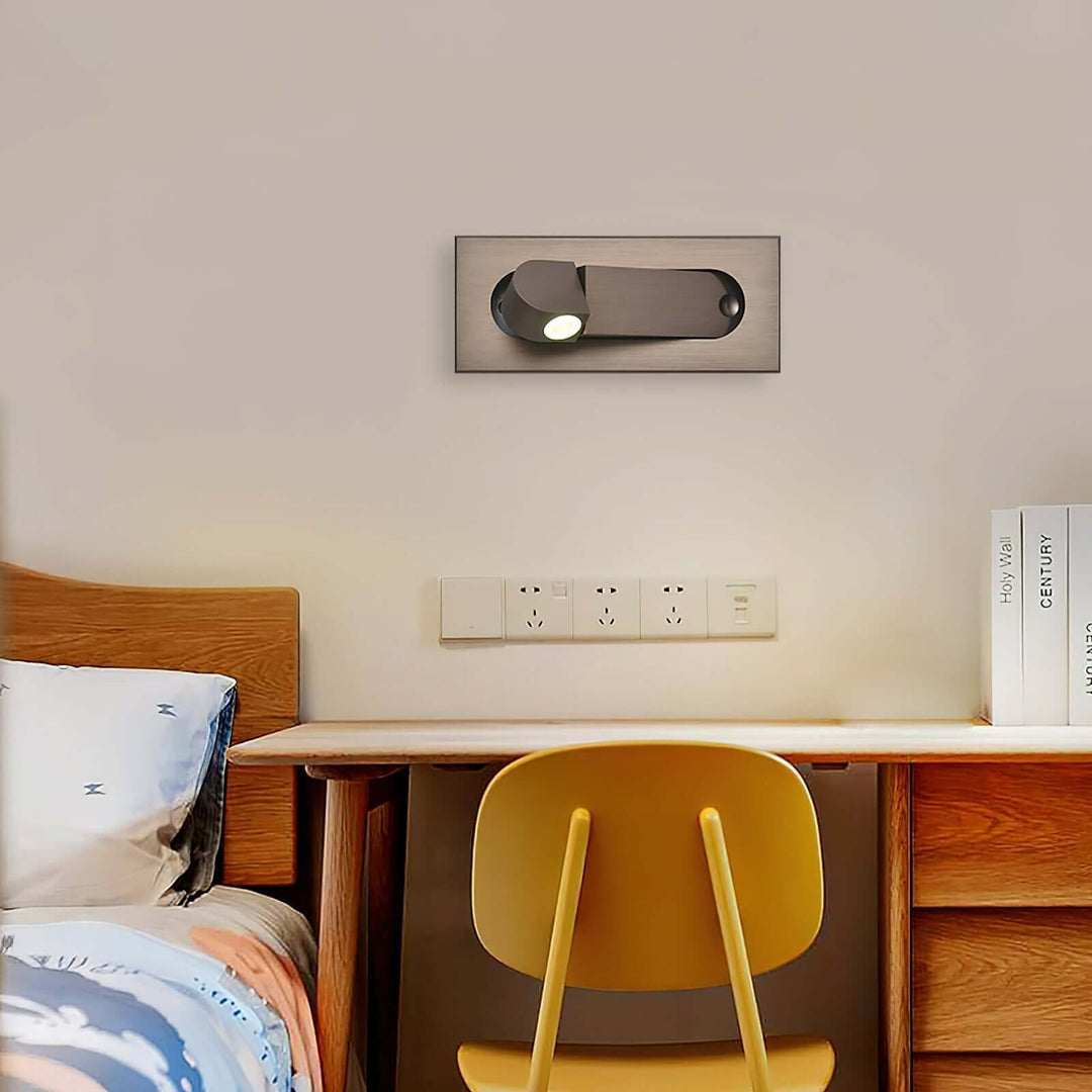 Moderne LED-natlampe med justerbar retning