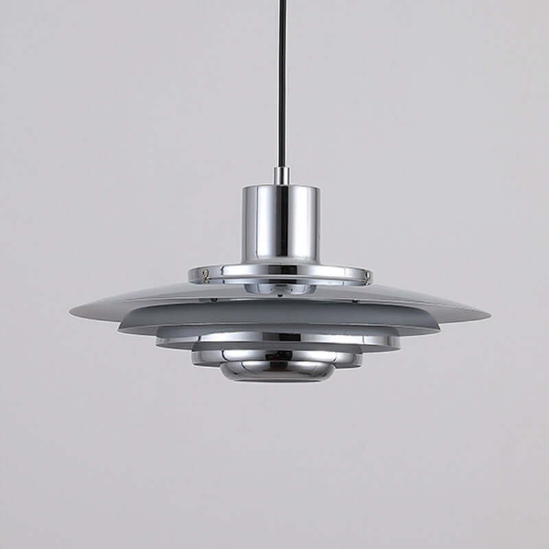 Moderne pendellampe i aluminium, skandinavisk design
