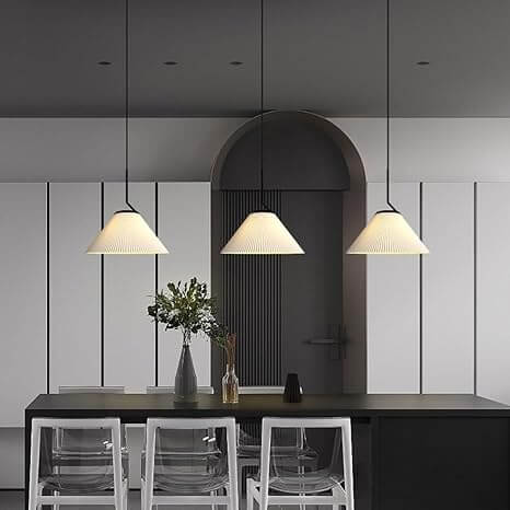 Nordisk Rynket Creme Pendel Lampe