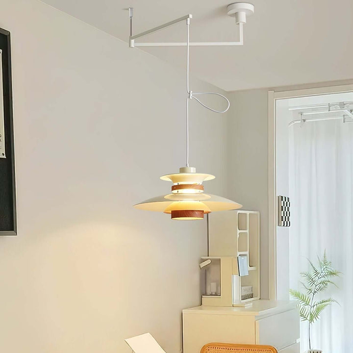 Moderne pendellampe med svingarm