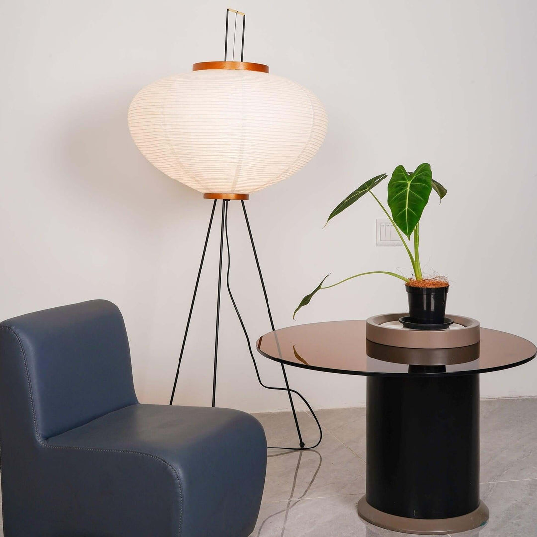 Lampadaire En Papier De Riz