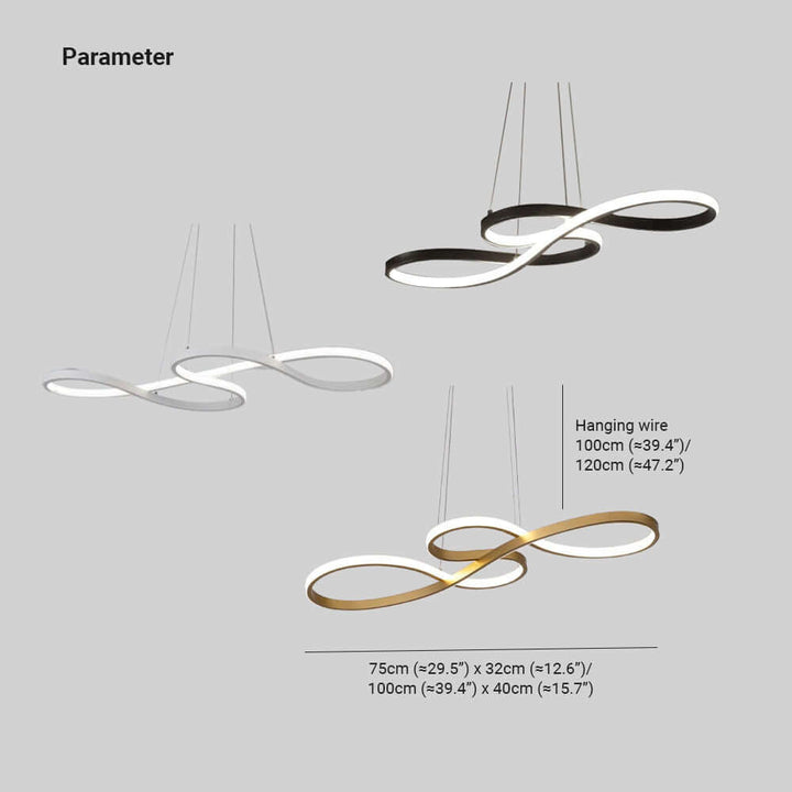 Moderne LED musiknode loftlampe