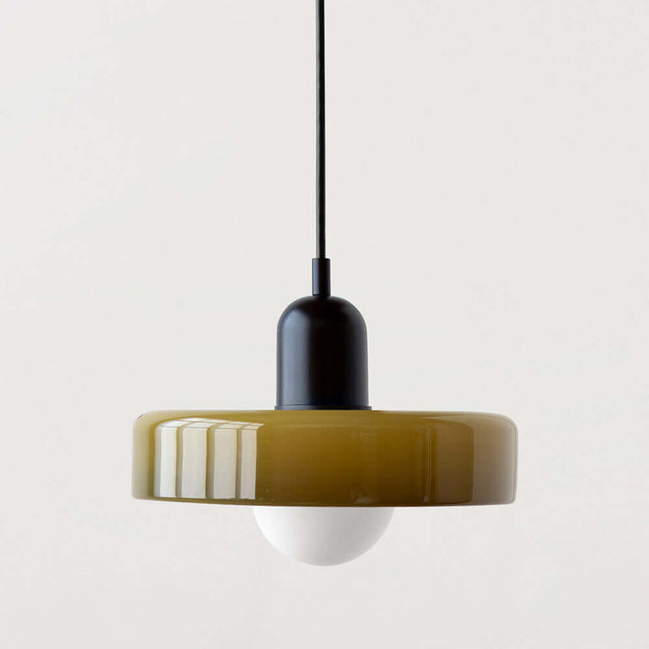 Farverig Bauhaus-stil glasloftslampe