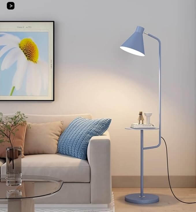 Moderne Gulvlampe med Bord
