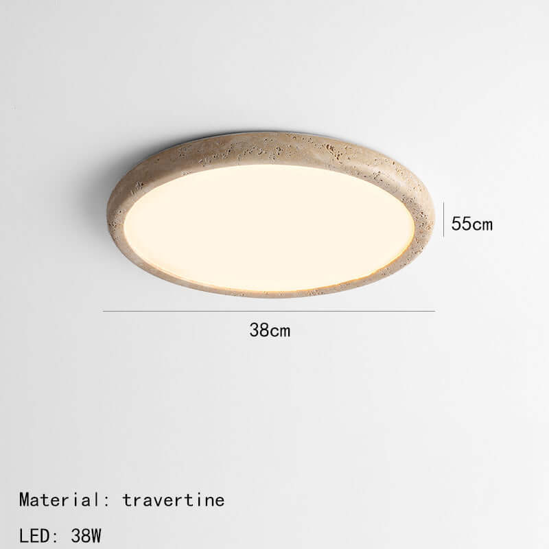 LED loftlampe i natursten