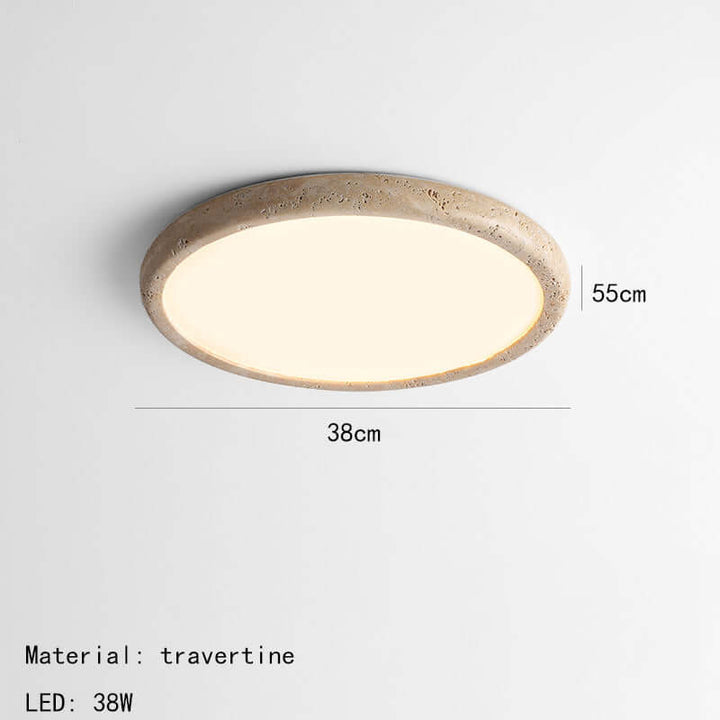 LED loftlampe i natursten