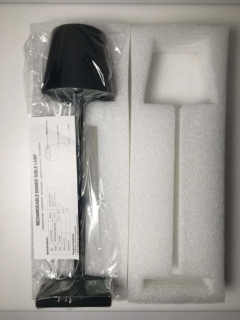 Trådløs LED-bordlampe moderne interiørlys