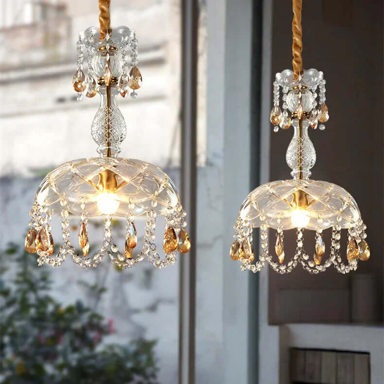 Luksuriøs krystallysekrone, moderne ophængsdesign