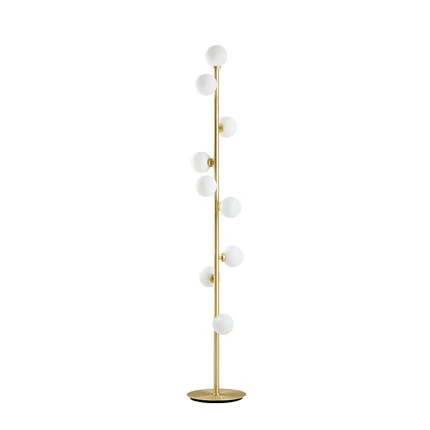 Moderne Glas Gulvlampe - Minimalistisk og Stilfuld