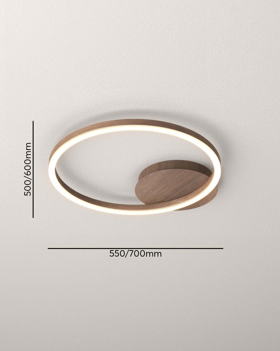 Elegant ring loftlampe