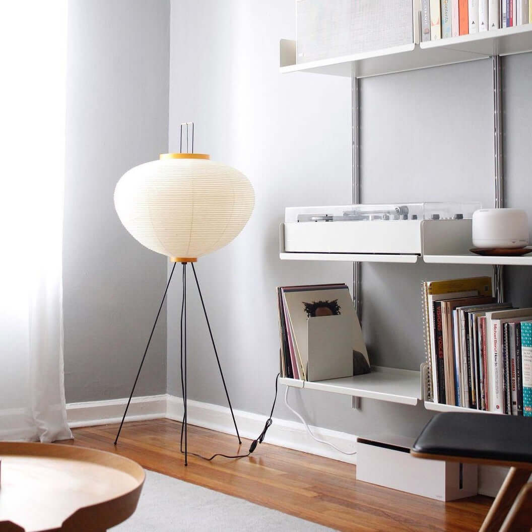 Lampadaire En Papier De Riz