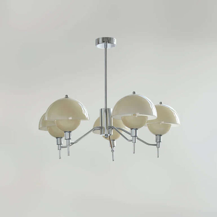 Fransk Boble Loftslampe Krom Creme - Størrelse Detalje