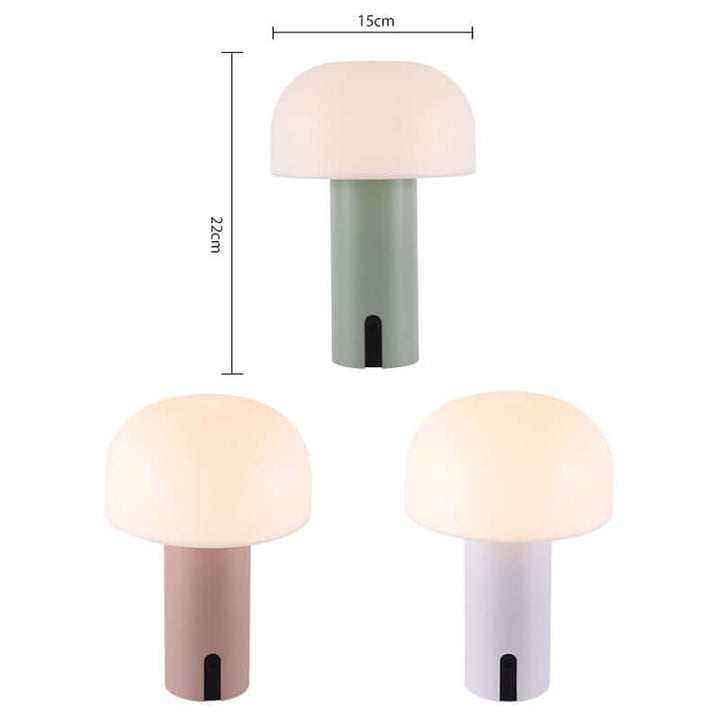 Moderne champignon bordlampe i europæisk design